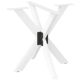 Pata de mesa comedor forma araña blanco 85x85x(72-73) cm acero de , Patas para mesas - Ref: Foro24-4013121, Precio: 131,39 €,...