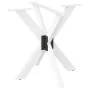 Pata de mesa comedor forma araña blanco 85x85x(72-73) cm acero de , Patas para mesas - Ref: Foro24-4013121, Precio: 131,39 €,...