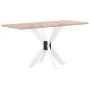 Pata de mesa comedor forma araña blanco 85x85x(72-73) cm acero de , Patas para mesas - Ref: Foro24-4013121, Precio: 131,39 €,...