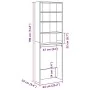 Armario de lavadora envejecida 64x24x190 cm de , Accesorios para lavadoras y secadoras - Ref: Foro24-856643, Precio: 76,04 €,...