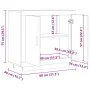 Aparador madera contrachapada roble artisian 80x40x75 cm de , Aparadores - Ref: Foro24-856863, Precio: 83,96 €, Descuento: %