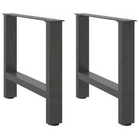 Patas de mesa de centro acero antracita 2 uds 60x(42-43) cm von , Tischbeine - Ref: Foro24-4013286, Preis: 65,67 €, Rabatt: %