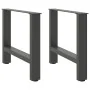 Patas de mesa de centro acero antracita 2 uds 60x(42-43) cm de , Patas para mesas - Ref: Foro24-4013286, Precio: 65,67 €, Des...