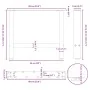 Patas de mesa de centro acero antracita 2 uds 60x(42-43) cm de , Patas para mesas - Ref: Foro24-4013286, Precio: 65,67 €, Des...