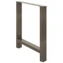 Patas para mesa de centro de acero natural 2 uds 80x(72-73) cm de , Patas para mesas - Ref: Foro24-4013315, Precio: 95,19 €, ...