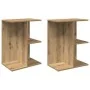Mesita noche 2 uds madera ingeniería roble artisan 46,5x29x61cm de , Mesitas de noche - Ref: Foro24-858667, Precio: 58,13 €, ...