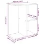 Mesita noche 2 uds madera ingeniería roble artisan 46,5x29x61cm de , Mesitas de noche - Ref: Foro24-858667, Precio: 58,13 €, ...