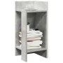 Mesas auxiliares 2 uds con estante gris hormigón 25,5x27x60 cm de , Mesas auxiliares - Ref: Foro24-858549, Precio: 39,68 €, D...