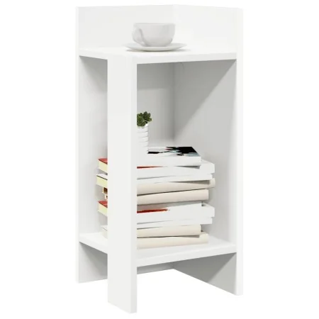 Mesa auxiliar con estante blanco 25,5x27x60 cm de , Mesas auxiliares - Ref: Foro24-858542, Precio: 35,36 €, Descuento: %