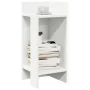 Mesa auxiliar con estante blanco 25,5x27x60 cm de , Mesas auxiliares - Ref: Foro24-858542, Precio: 35,36 €, Descuento: %