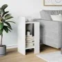 Mesa auxiliar con estante blanco 25,5x27x60 cm de , Mesas auxiliares - Ref: Foro24-858542, Precio: 35,36 €, Descuento: %