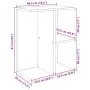 Mesitas noche 2 uds madera ingeniería envejecida 46,5x29x61 cm de , Mesitas de noche - Ref: Foro24-858665, Precio: 58,13 €, D...