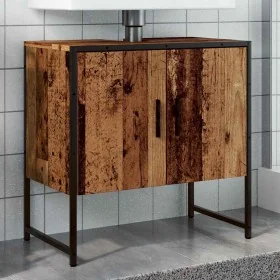Armario para lavabo de baño madera ingeniería envejecida de , Tocadores de baño - Ref: Foro24-857702, Precio: 54,78 €, Descue...