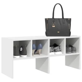 Zapatero apilable blanco 89,5x30x40 cm de , Organizadores de vestidores y perchas de barra - Ref: Foro24-858839, Precio: 42,4...