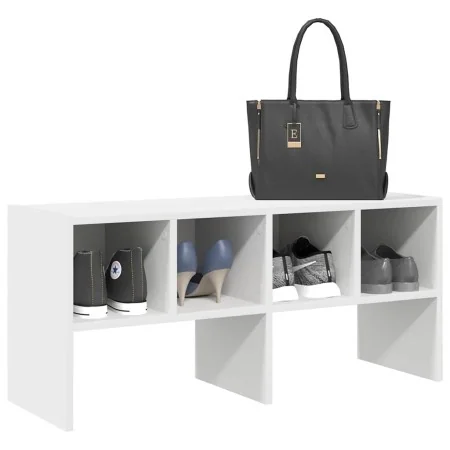 Zapatero apilable blanco 89,5x30x40 cm de , Organizadores de vestidores y perchas de barra - Ref: Foro24-858839, Precio: 42,4...
