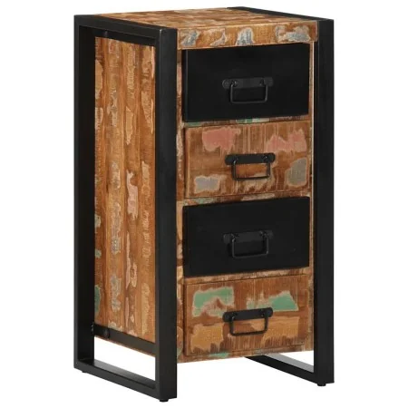 Cómoda de madera maciza reciclada multicolor 40x40x90 cm de , Aparadores - Ref: Foro24-4013582, Precio: 181,34 €, Descuento: %