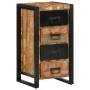 Cómoda de madera maciza reciclada multicolor 40x40x90 cm de , Aparadores - Ref: Foro24-4013582, Precio: 181,34 €, Descuento: %