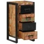 Cómoda de madera maciza reciclada multicolor 40x40x90 cm de , Aparadores - Ref: Foro24-4013582, Precio: 181,34 €, Descuento: %