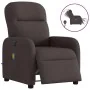 Sillón reclinable de masaje eléctrico tela marrón oscuro de , Sillones - Ref: Foro24-3302967, Precio: 248,11 €, Descuento: %