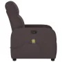 Sillón de masaje reclinable de tela marrón oscuro de , Sillones - Ref: Foro24-4015537, Precio: 194,65 €, Descuento: %