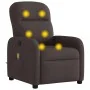 Sillón de masaje reclinable de tela marrón oscuro de , Sillones - Ref: Foro24-4015537, Precio: 194,65 €, Descuento: %