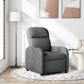 Sillón reclinable de tela gris oscuro de , Sillones - Ref: Foro24-4015523, Precio: 193,35 €, Descuento: %