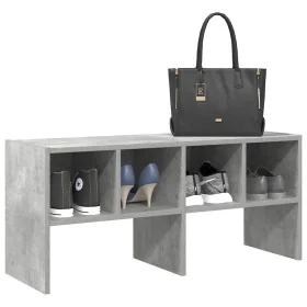 Zapatero apilable gris hormigón 89,5x30x40 cm de , Organizadores de vestidores y perchas de barra - Ref: Foro24-858845, Preci...