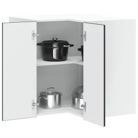 Mueble de cocina esquina pared Porto madera de ingeniería negra de , Armarios de cocina - Ref: Foro24-854098, Precio: 91,02 €...