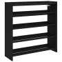 Mueble zapatero madera contrachapada negro 80x25x81 cm de , Zapateros y organizadores de calzado - Ref: Foro24-859906, Precio...