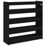 Mueble zapatero madera contrachapada negro 80x25x81 cm de , Zapateros y organizadores de calzado - Ref: Foro24-859906, Precio...