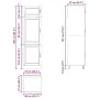 Mueble de cocina Porto madera contrachapada blanco brillante de , Armarios de cocina - Ref: Foro24-854109, Precio: 234,41 €, ...