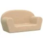 Sofá infantil de 2 plazas de felpa suave color crema by , Baby and Toddler Furniture - Ref: Foro24-356989, Price: 44,00 €, Di...