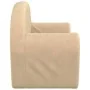 Sofá infantil de 2 plazas de felpa suave color crema by , Baby and Toddler Furniture - Ref: Foro24-356989, Price: 44,00 €, Di...