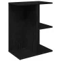 Mesita de noche madera de ingeniería negro roble 46,5x29x61 cm de , Mesitas de noche - Ref: Foro24-858652, Precio: 36,84 €, D...