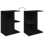 Mesita de noche madera de ingeniería negro roble 46,5x29x61 cm de , Mesitas de noche - Ref: Foro24-858652, Precio: 36,84 €, D...