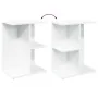 Mesita de noche madera contrachapada blanco 46,5x29x61cm de , Mesitas de noche - Ref: Foro24-858650, Precio: 37,00 €, Descuen...