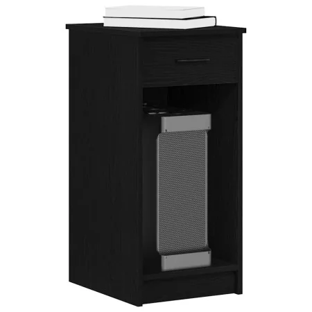 Torre de ordenador con cajón negro 35x45x77 cm de , Escritorios - Ref: Foro24-858741, Precio: 54,52 €, Descuento: %