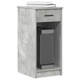 Torre de ordenador con cajón gris cemento 35x45x77 cm de , Escritorios - Ref: Foro24-858743, Precio: 53,64 €, Descuento: %