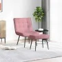 Sillón de relax con reposapiés terciopelo rosa von , Stühle - Ref: Foro24-4012330, Preis: 113,56 €, Rabatt: %