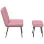 Sillón de relax con reposapiés terciopelo rosa von , Stühle - Ref: Foro24-4012330, Preis: 113,56 €, Rabatt: %