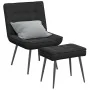 Sillón de relax con reposapiés terciopelo negro von , Stühle - Ref: Foro24-4012332, Preis: 132,75 €, Rabatt: %