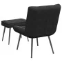 Sillón de relax con reposapiés terciopelo negro von , Stühle - Ref: Foro24-4012332, Preis: 132,75 €, Rabatt: %