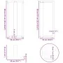 Patas de mesa bar forma T 2 uds acero natural 50x35x(90-91) cm de , Patas para mesas - Ref: Foro24-4013079, Precio: 130,84 €,...
