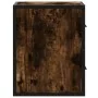 Mesitas de noche pared 2 uds color roble ahumado 40x31x39,5 cm by , Nightstands - Ref: Foro24-848729, Price: 77,95 €, Discoun...