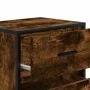 Mesitas de noche pared 2 uds color roble ahumado 40x31x39,5 cm by , Nightstands - Ref: Foro24-848729, Price: 77,95 €, Discoun...