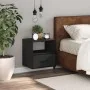 Mesita de noche de pared negra 40x31x39,5 cm de , Mesitas de noche - Ref: Foro24-848734, Precio: 45,75 €, Descuento: %