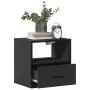 Mesita de noche de pared negra 40x31x39,5 cm de , Mesitas de noche - Ref: Foro24-848734, Precio: 45,75 €, Descuento: %