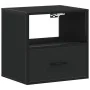 Mesita de noche de pared negra 40x31x39,5 cm de , Mesitas de noche - Ref: Foro24-848734, Precio: 45,75 €, Descuento: %