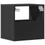 Mesita de noche de pared negra 40x31x39,5 cm de , Mesitas de noche - Ref: Foro24-848734, Precio: 45,75 €, Descuento: %
