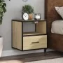 Mesita de noche de pared color roble ahumado 40x31x39,5 cm de , Mesitas de noche - Ref: Foro24-848736, Precio: 44,49 €, Descu...